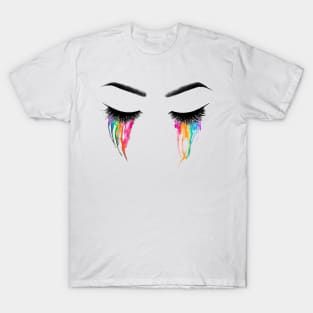 Rainbow Eyes, Closed Eyes T-Shirt